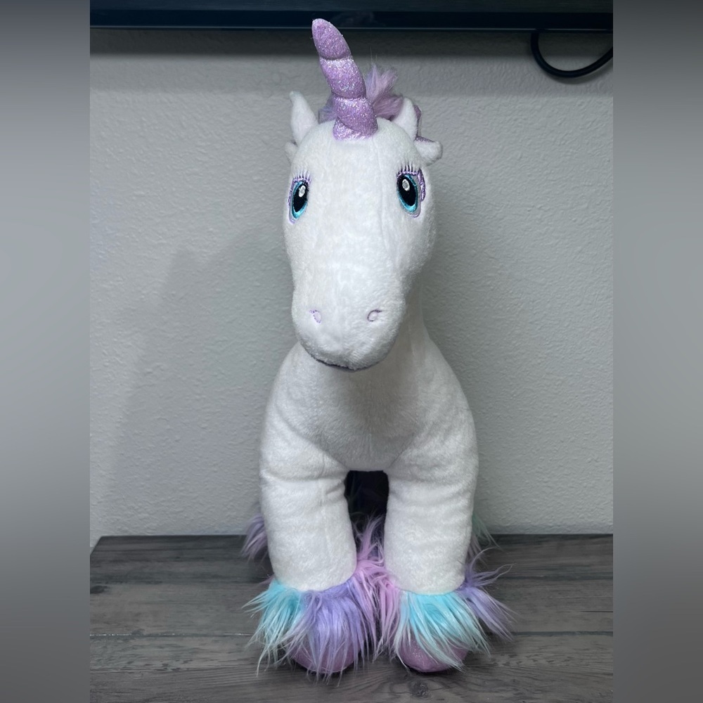Teal Eyes Build A Bear Enchanted Unicorn Fairy Friend 2020 Butterfly Foot 16" - Picture 14 of 15